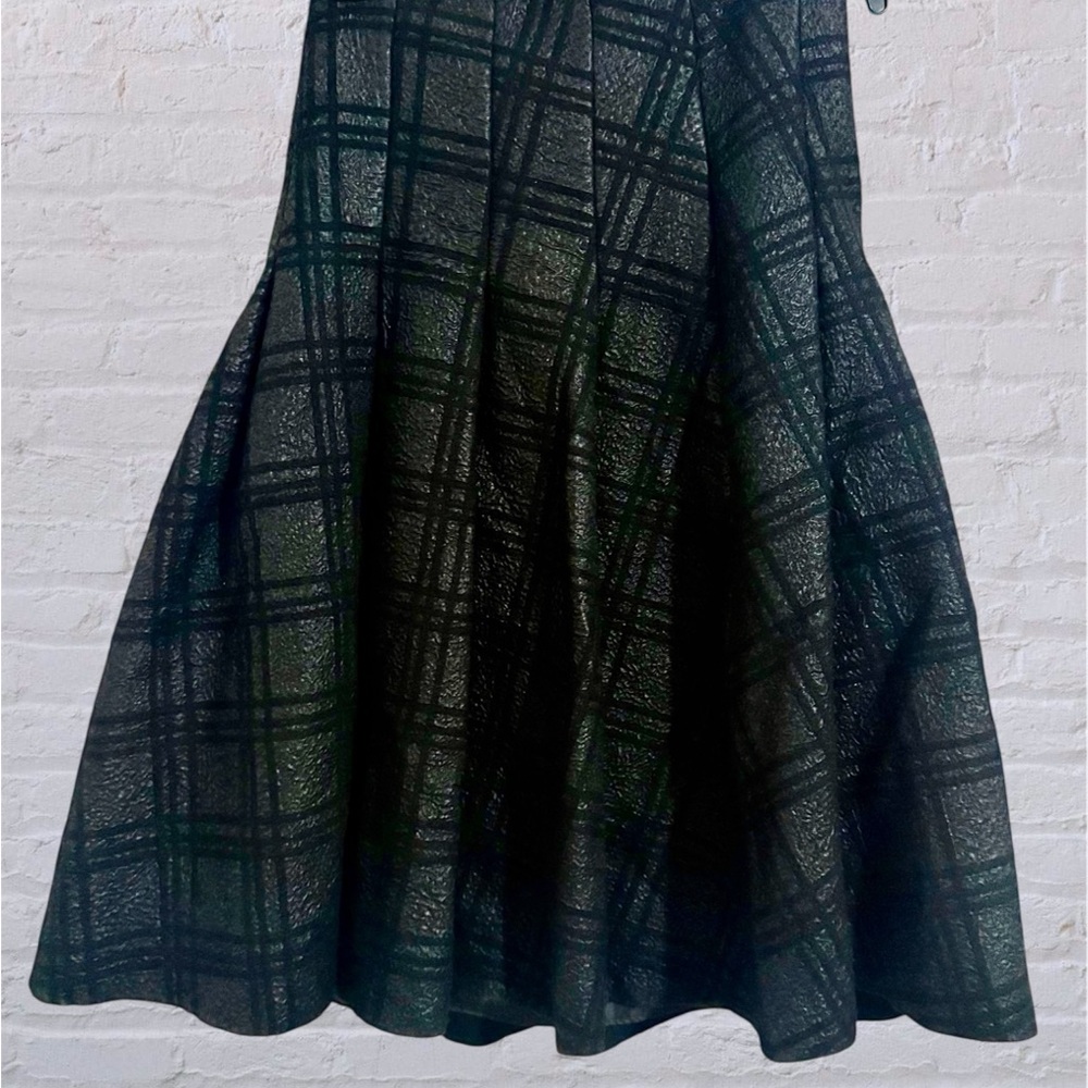 The People Vs. Dark Plaid A-Line Skirt